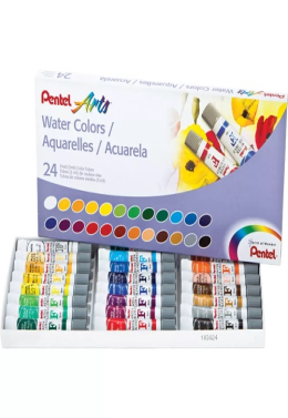 Estojo Aquarela Bisnaga C/24 Wfrs-24 Pentel